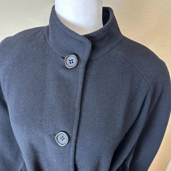 DALE DRESSIN Amicale Superfine Merino Wool Cape Style Jacket Coat One Size - Picture 5 of 10